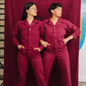 Big Bud Press Cranberry Jumpsuit size small